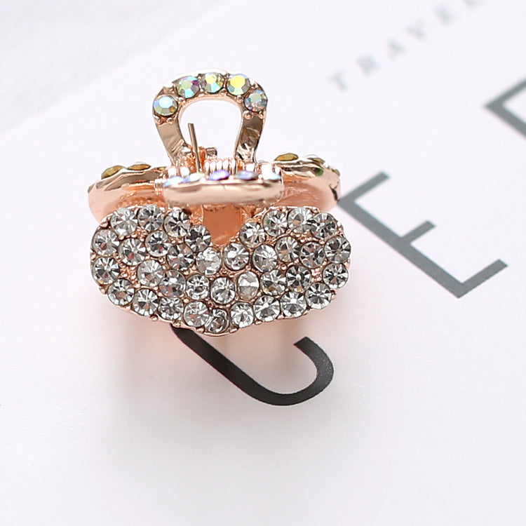 Small Pearl Rhinestone Clamp