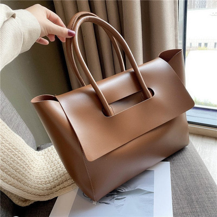Fashion Women Shoulder Bags Large Capacity Handbags Simple Retro Tote Bags Solid Color Famous Brand High Quality Bags Hanzuva