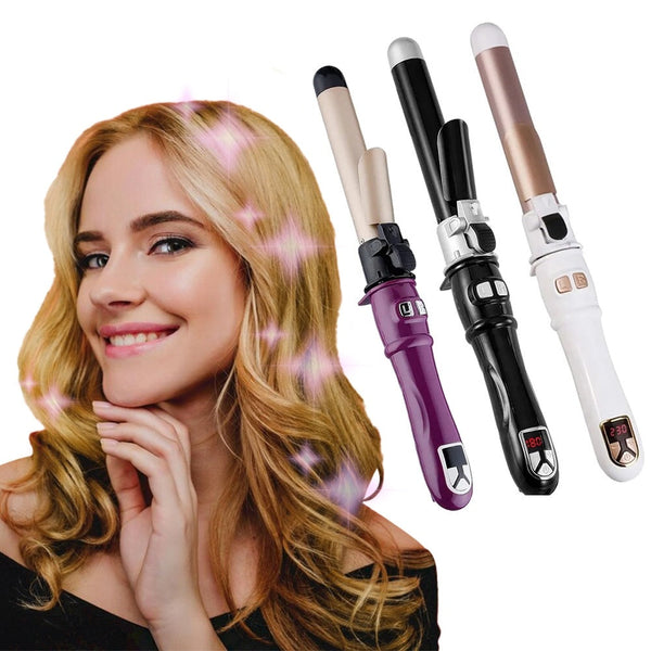 Otating Curling Iron Curling Wand Automatic Hair Curler 30s Instant Heat Auto Hair Waver Hair Styling Irons Hanzuva