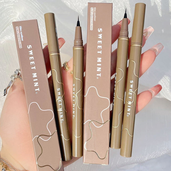 Sweet Mint Slim Eyeliner Waterproof And Sweatproof Long Lasting Non Smudge Hanzuva