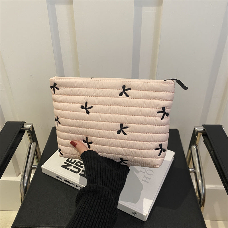 Oxford Cloth Butterfly Print Clutch For Women