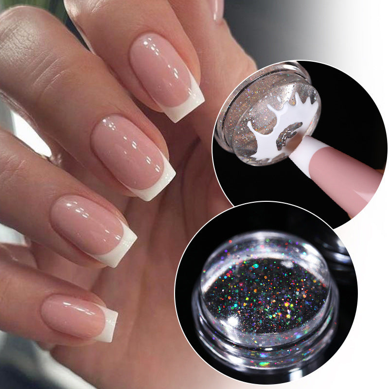 Nail Stamp Printed Transparent Colorful Handle Seal Magic Color Laser
