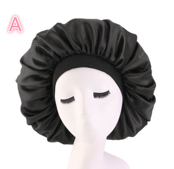 Beauty print Satin silk Bonnet sleep night cap Hanzuva