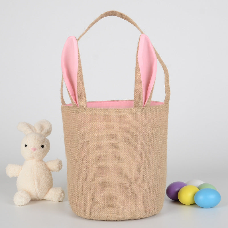 Easter Basket  DIY Candy Gift Bag Easter Bunny Ear Bag Hanzuva