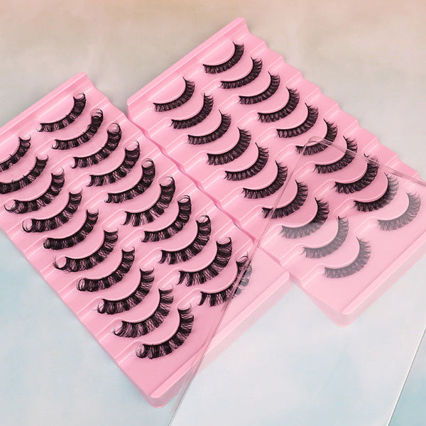 False Eyelashes, DD Curve, Thick, Eyelash, Ten Pairs Hanzuva