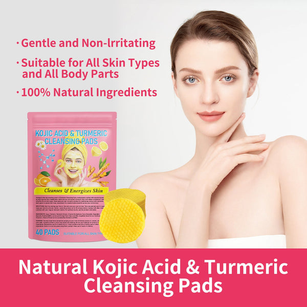 Turmeric Cleansing Pad Compressed Turmeric Kojic Acid Hanzuva