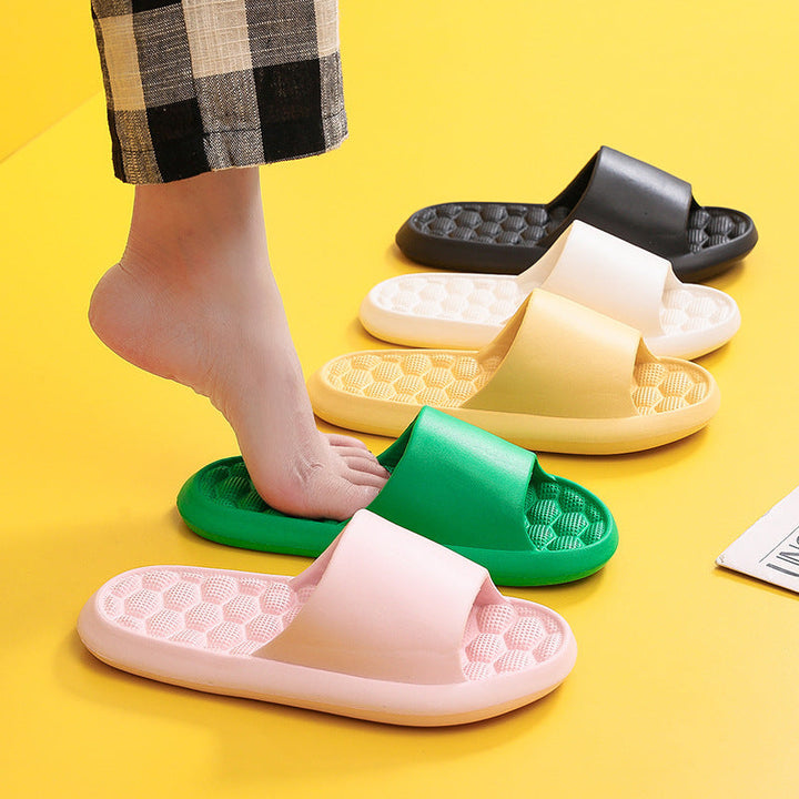 Summer Slippers Foot Massage Design Shoes Women Bathroom Slippers Hanzuva