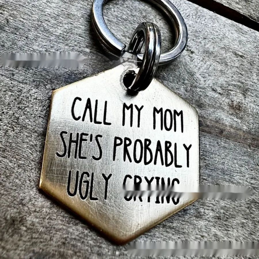 Funny Metal Dog Tag Stainless Steel Marking