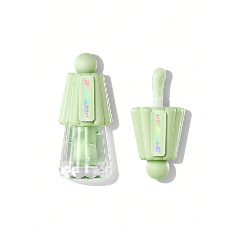 Jelly Big Brush Lip Gloss Moisturizing Lasting Fade Lip Lines