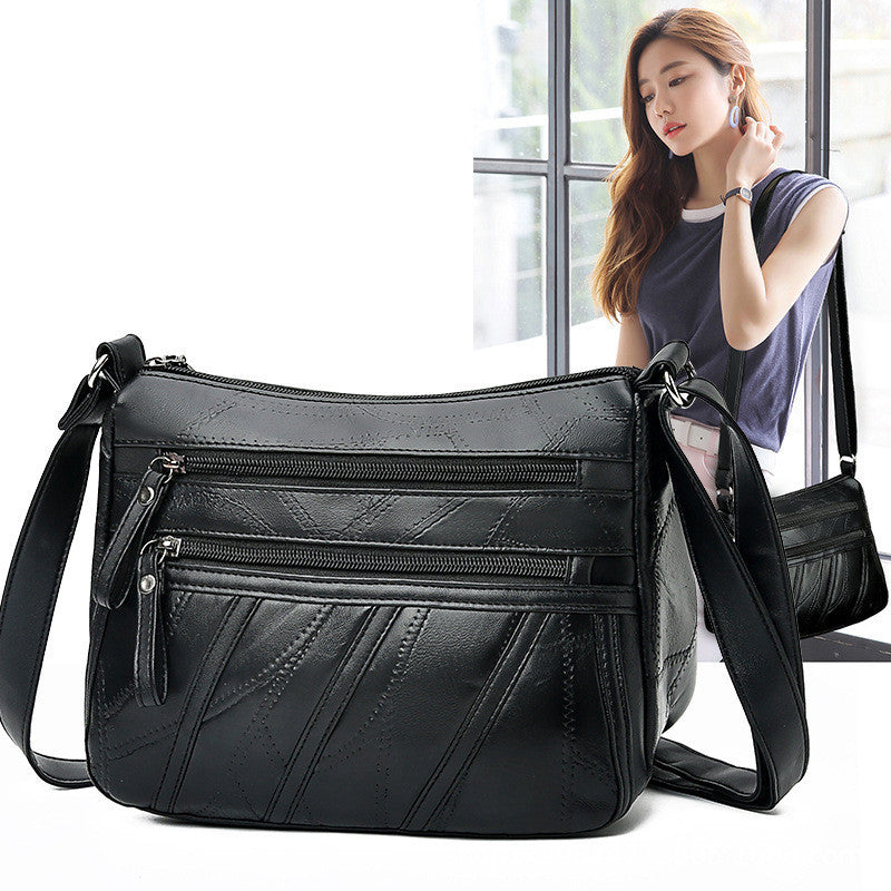 Women's New Soft Leather One Shoulder Messenger Bag