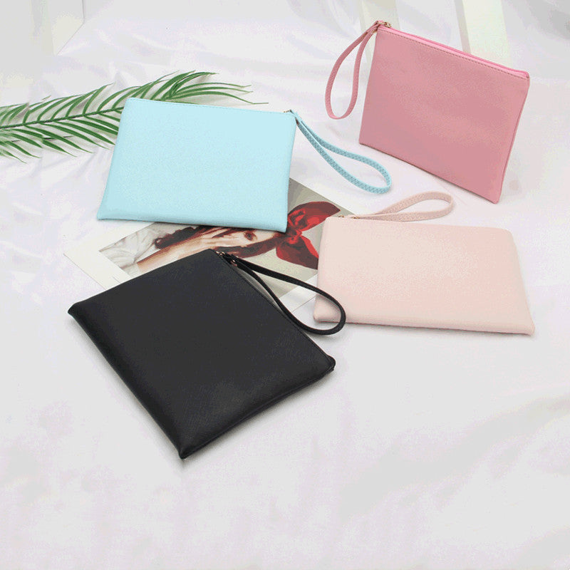 Girls Fashion Cosmetic Portable Hand Leather Buggy Bag