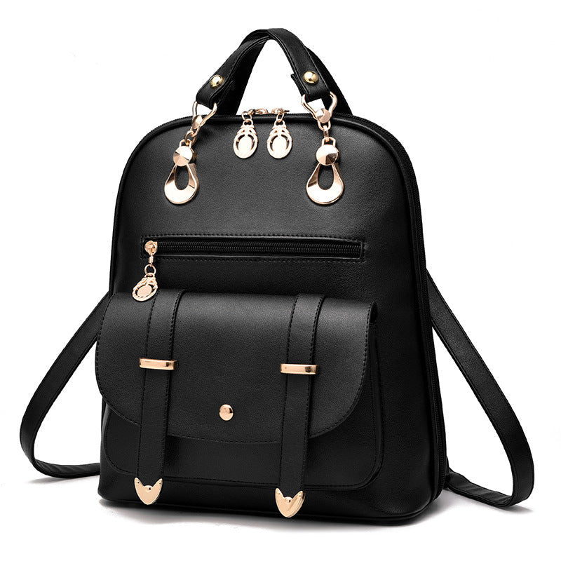 Female bag fashion PU leather dual-use backpack Hanzuva