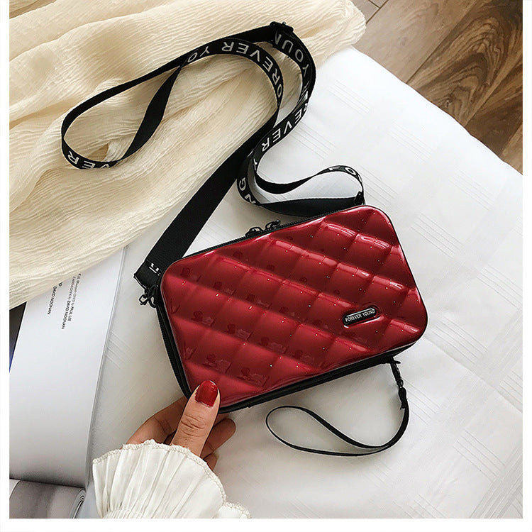 Suitcase Hard Shell Small Square Bag Women's Shoulder Bag Hanzuva