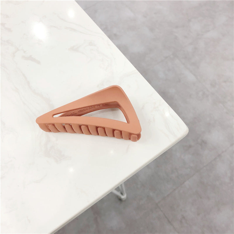 Retro ins wind frosted texture color plastic hairpin new