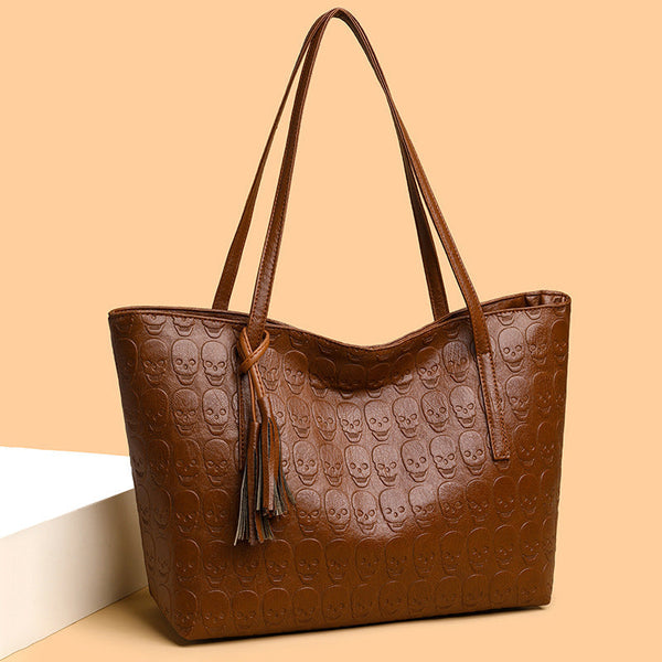 Fashion Large Capacity One-shoulder Tote Women's Bag Versatile Crossbody Solid Color Hanzuva