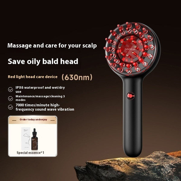 Red Light Scalp Care Scalp Cleaning Vibration Massage Hanzuva
