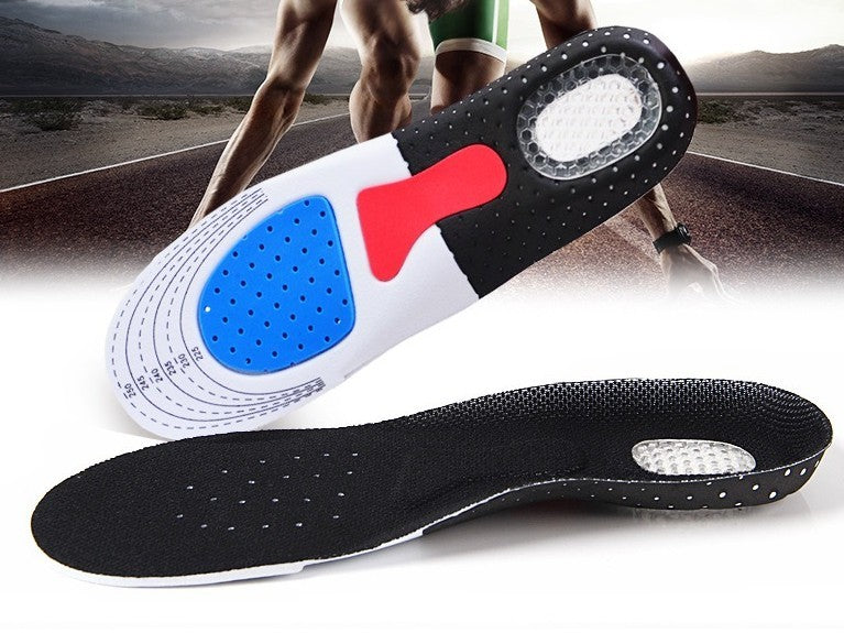 Motor insole breathable shock absorption EVA thickening heel.