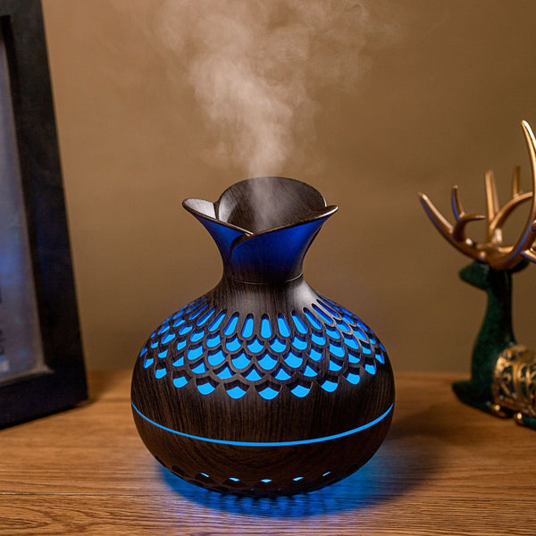 Mini Desktop Creativity Three-leaf Flower Humidifier Hanzuva