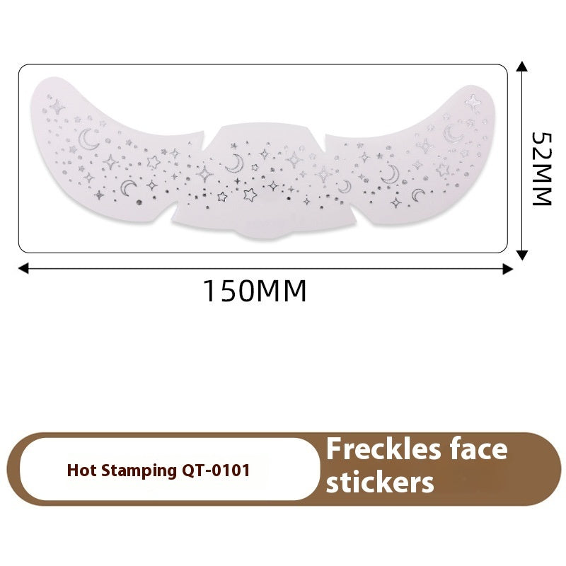 Freckle Tattoo Sticker Hot Gold And Silver