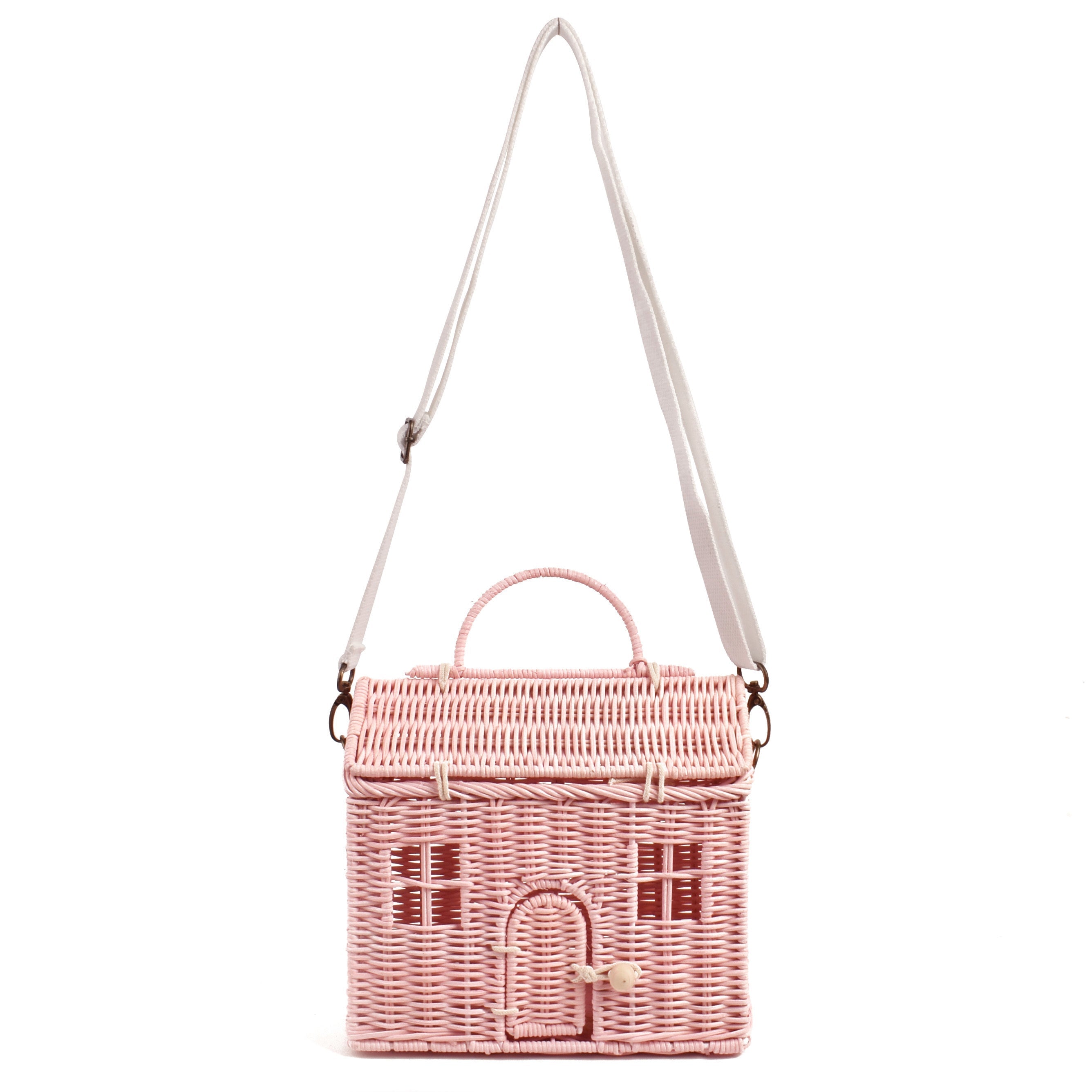 Hand-woven small house messenger bag Hanzuva