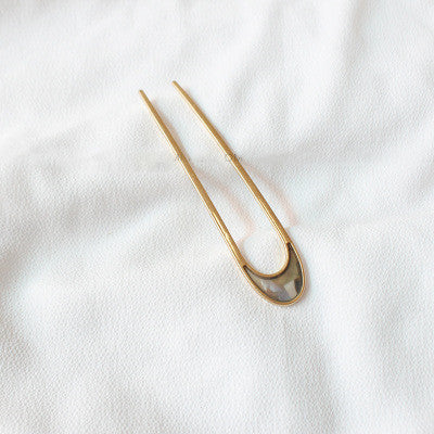 Temperament simple u-shaped hair bun