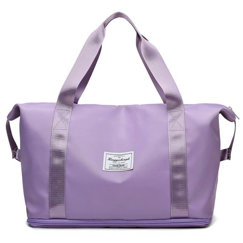 Double-layer Travel Bag Water Repellent Oxford Cloth Portable Women