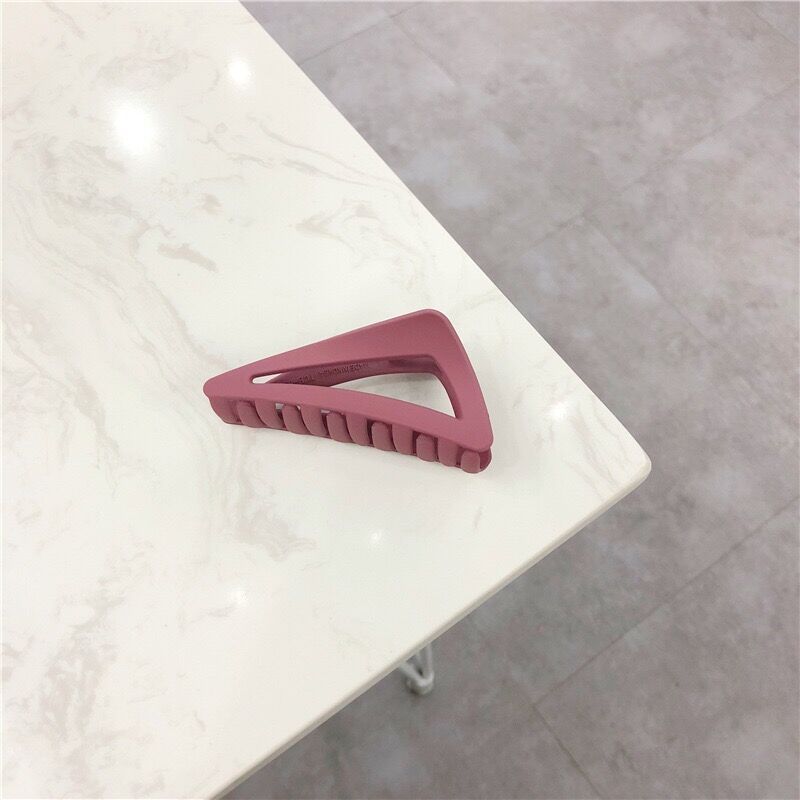 Retro ins wind frosted texture color plastic hairpin new
