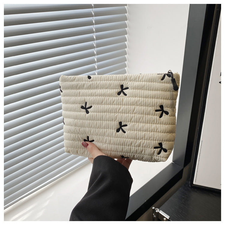 Oxford Cloth Butterfly Print Clutch For Women