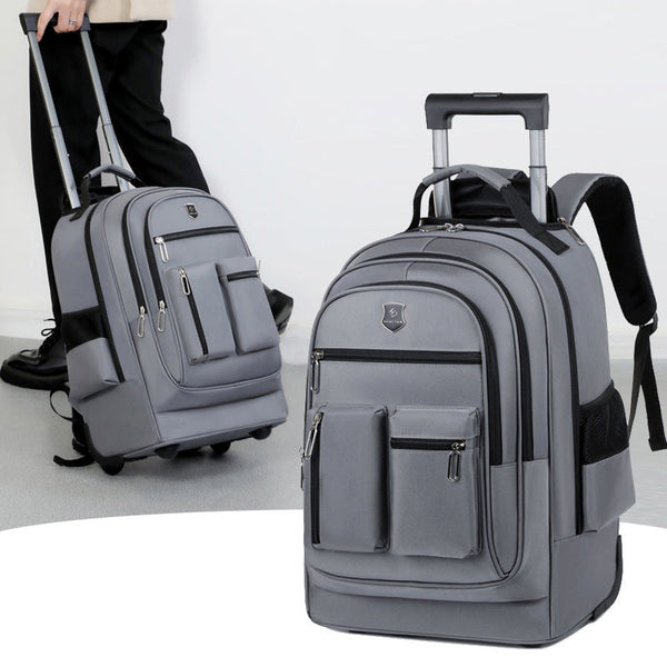 Trolley Backpack Ultra-light Trolley Bag Large Capacity Single-directional Wheel Hanzuva