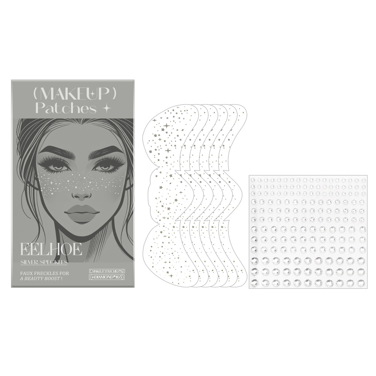 Glitter Spots Tattoo Sticker Easy Freckles