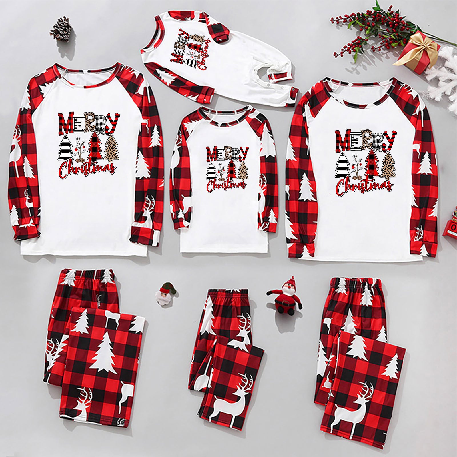 European And American Parent-child Home Suit Set For Christmas Hanzuva