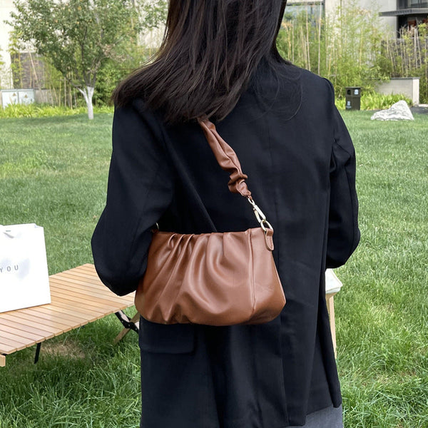 Fashionable Pleated Cloud Casual Fashionable Simple Texture Underarm Shoulder Bag Hanzuva