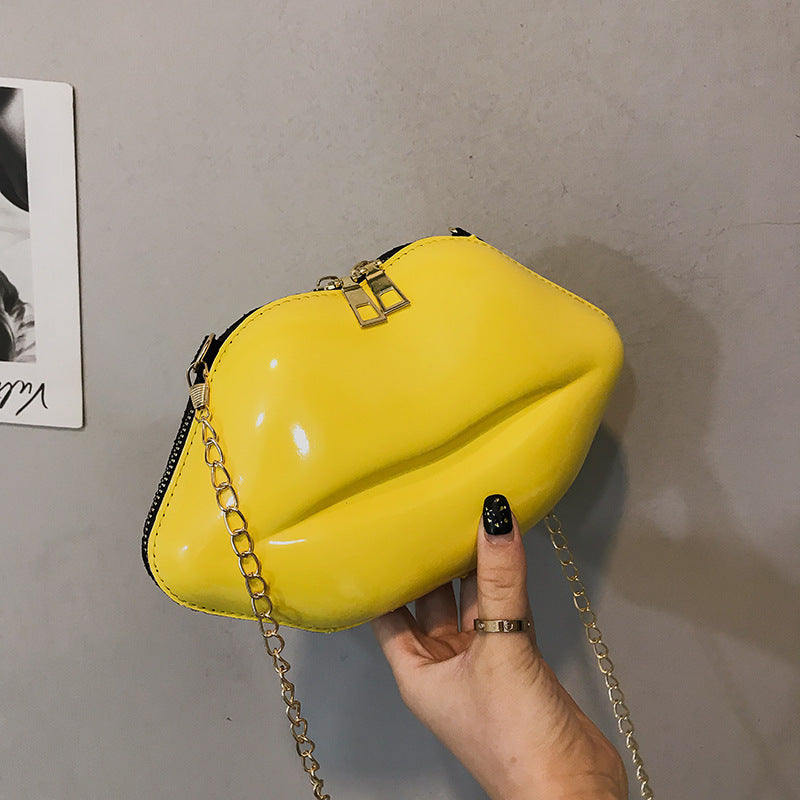 Lip Personality Chain One Shoulder Messenger Bag