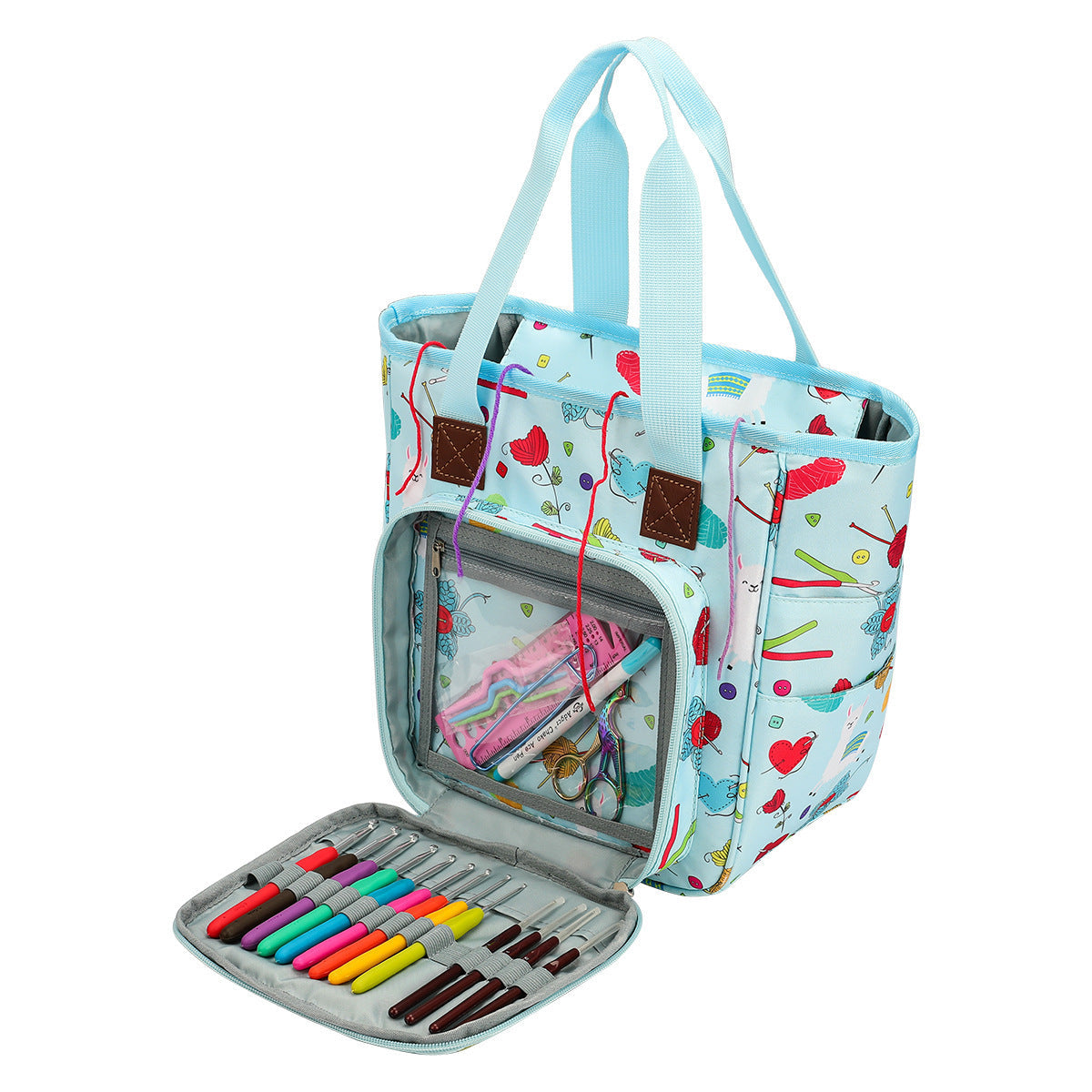 Woven supplies storage bag Hanzuva