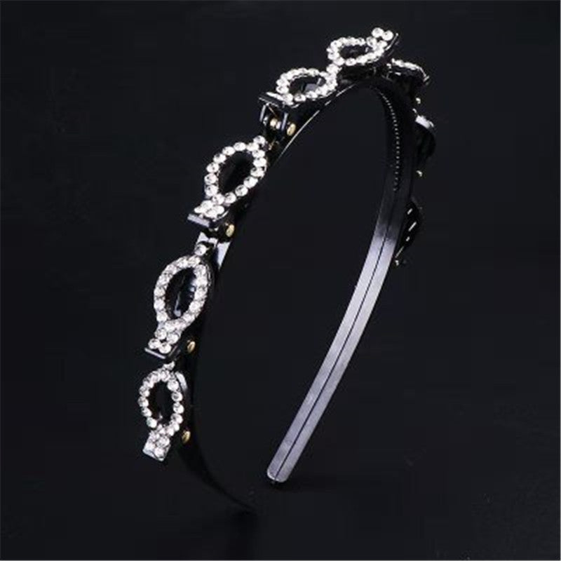 Hollow Solid Color Braided Hairpin Headband