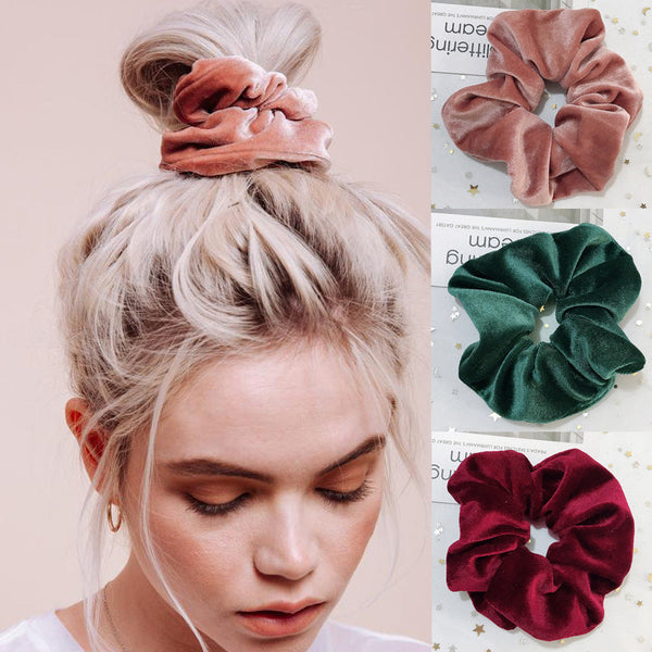 Flannel Hair Tie Hair Rope Amazon Velvet Fashion Ponytail Hair Accessories Hanzuva