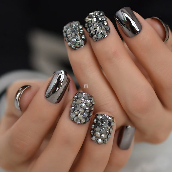 Metal false nails for women Hanzuva