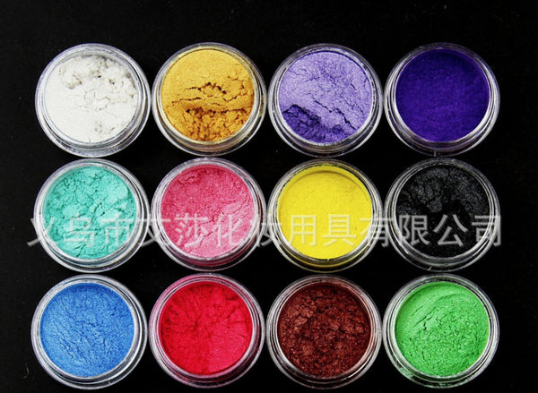 Shadow Set Organic Beauty Minerals Vegan All Natural Hand Crafted Eyes Lips Nail Art, Pigments Hanzuva