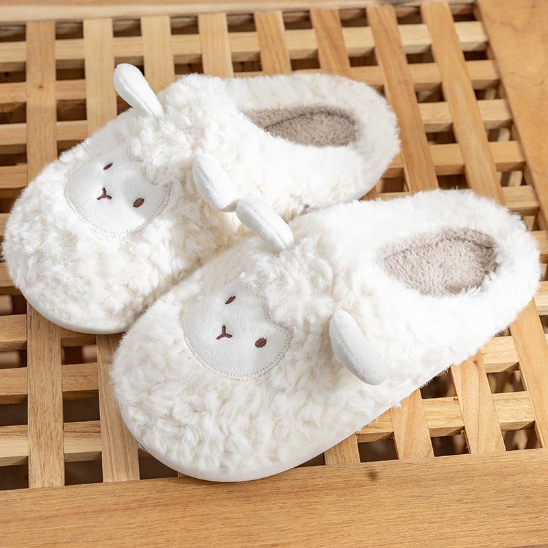 Household Anti-skid Plush Warm Cartoon Slippers Hanzuva