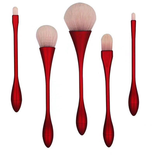 5 makeup brush set small waist makeup brush 5 new goblet set loose powder brush portable brush Hanzuva