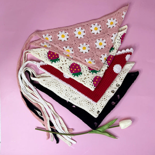 All-matching Triangular Binder Knitted Hair Band Hanzuva