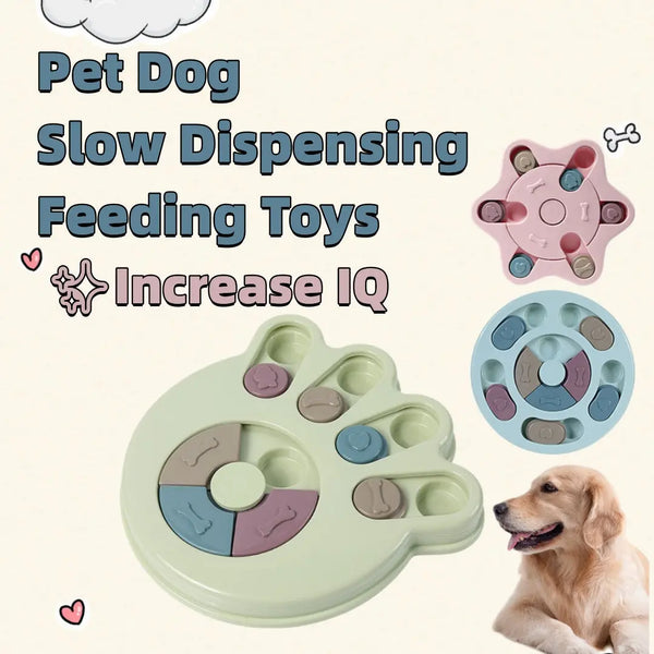 Dog Puzzle Toys Increase IQ Interactive Slow Dispensing Feeding Dog Training Games Feeder For Small Medium Dog Pet Training Toy Hanzuva