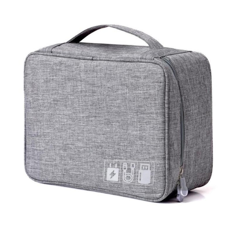 Electronic storage bag cationic polyester data cable storage bag Multi-function digital package Hanzuva