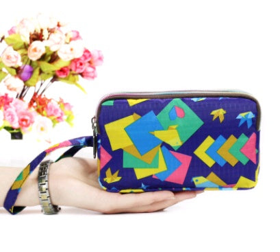 New portable female hand grasping bag three-layer zipper bag autumn long large screen mobile phone key ladies coin purse Hanzuva