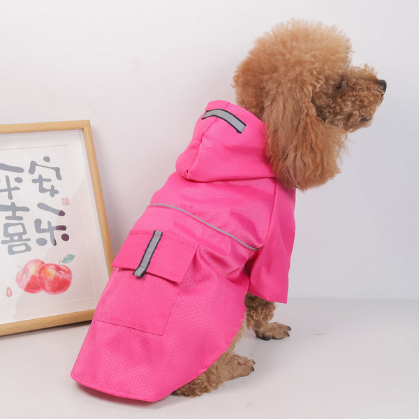 Dog Raincoat Reflective Waterproof Snowproof Pet Coat For Small Puppy Cats Raincoat Pets Supplies Hanzuva