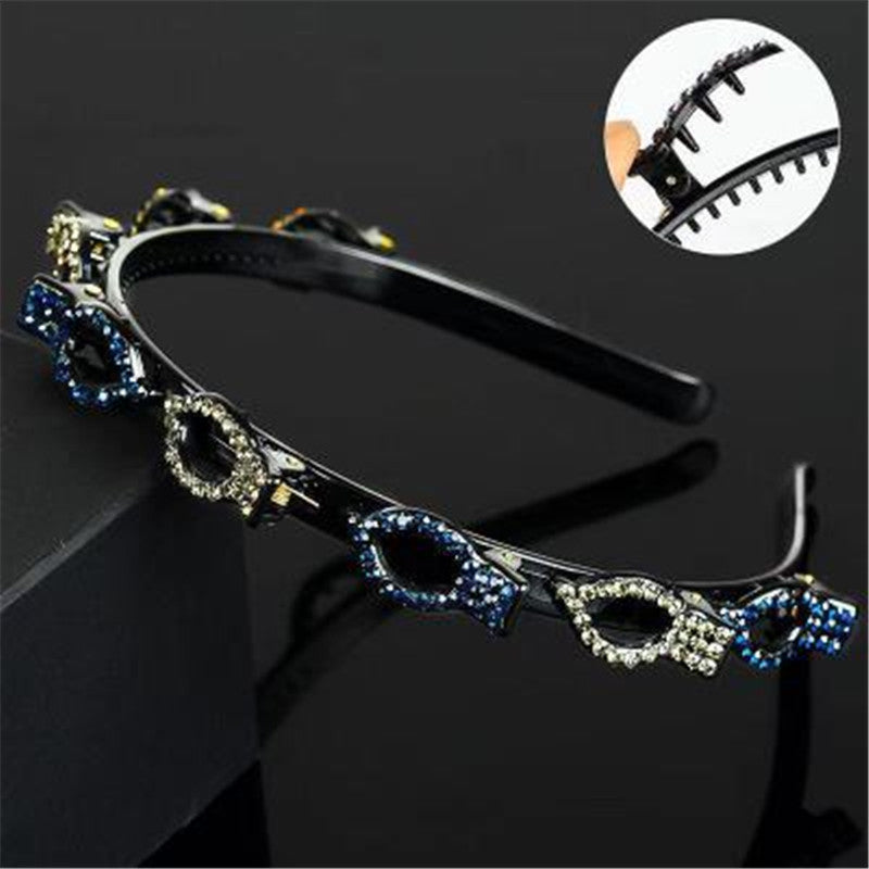 Hollow Solid Color Braided Hairpin Headband