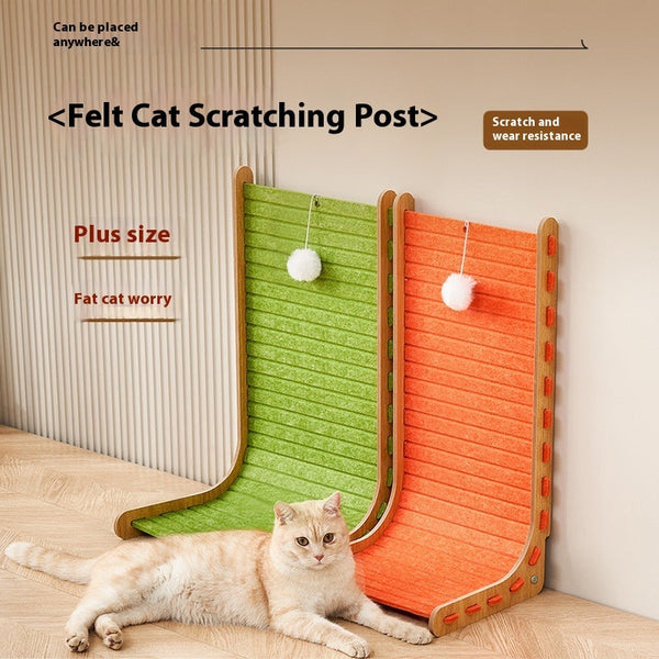 Vertical Wall Sticker Sofa Sisal Felt Cat Scratch Board Hanzuva