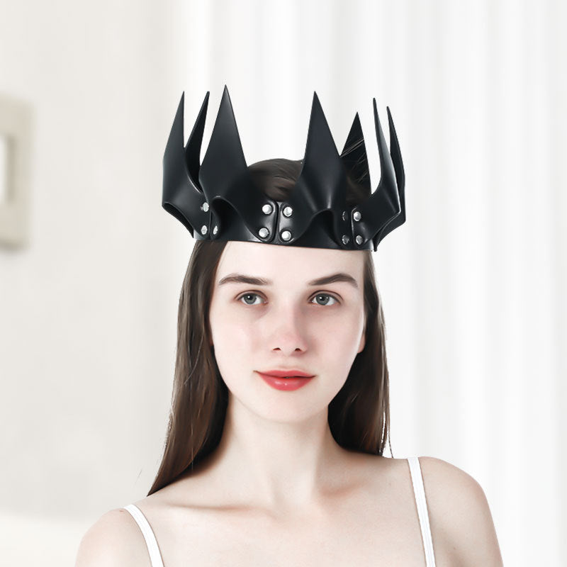Creative Leather Crown Decoration Party Headgear