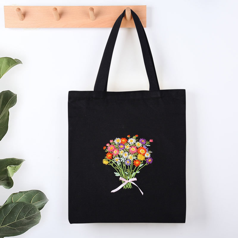 Canvas Bag Embroidered Diy Material Bag Kit