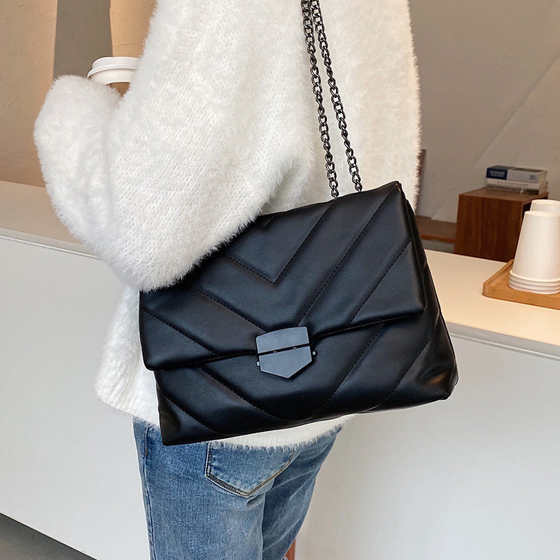 Embroidery Thread Small PU Leather Crossbody Bags for Women Trend Hand Bag Women's Branded Trending Shoulder Handbags Hanzuva